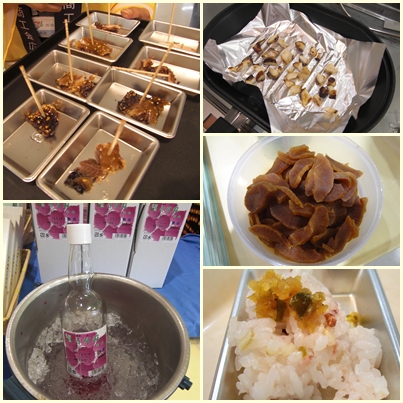 食べやすいように試食を工夫。